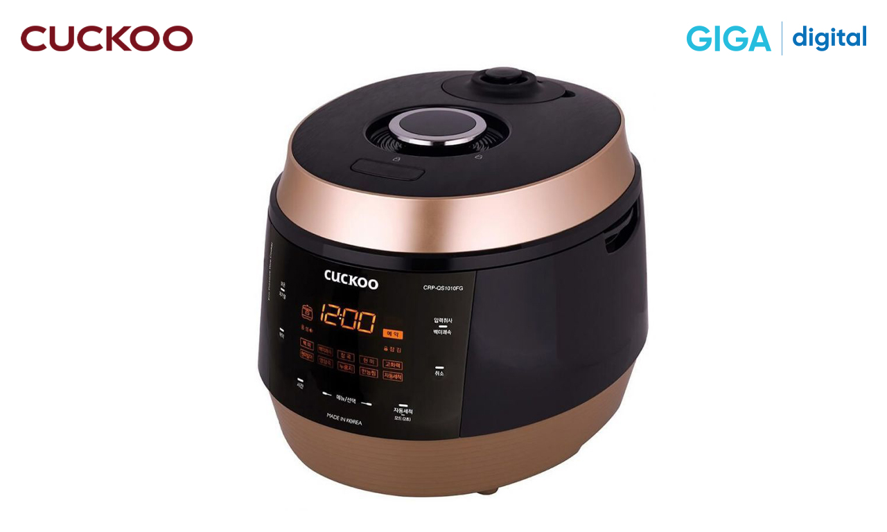 Nồi cơm áp suất điện tử Cuckoo CRP-QS1010FG 1.8L hiện đại