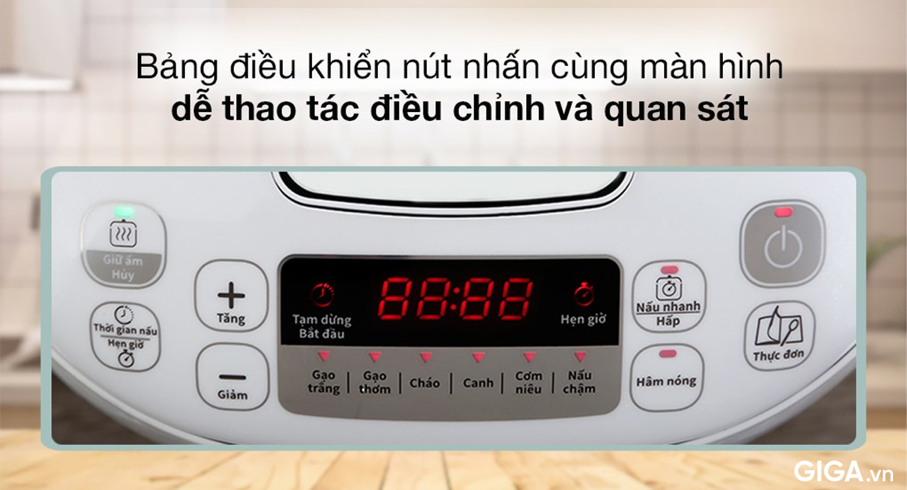 Nồi cơm điện tử Tefal 1.8 lít RK752168